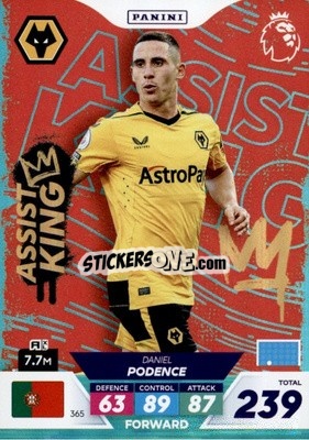 Sticker Daniel Podence - English Premier League 2022-2023. Adrenalyn XL Plus
 - Panini