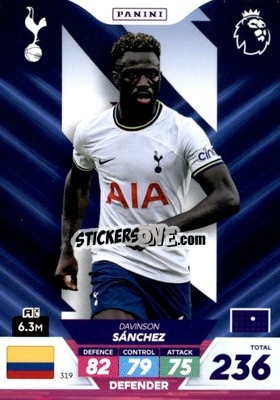Sticker Davinson Sánchez - English Premier League 2022-2023. Adrenalyn XL Plus
 n. 319 - Panini
