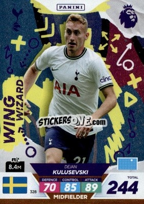 Sticker Dejan Kulusevski - English Premier League 2022-2023. Adrenalyn XL Plus
 n. 328 - Panini