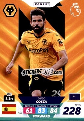 Sticker Diego Costa - English Premier League 2022-2023. Adrenalyn XL Plus
 n. 368 - Panini