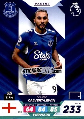 Sticker Dominic Calvert-Lewin - English Premier League 2022-2023. Adrenalyn XL Plus
 n. 150 - Panini