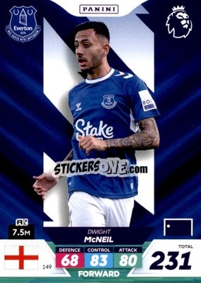 Sticker Dwight McNeil - English Premier League 2022-2023. Adrenalyn XL Plus
 n. 149 - Panini