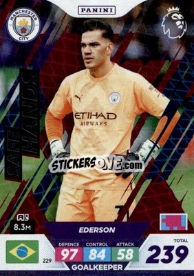 Sticker Ederson - English Premier League 2022-2023. Adrenalyn XL Plus
 n. 229 - Panini