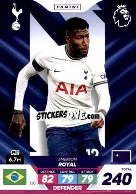 Sticker Emerson Royal - English Premier League 2022-2023. Adrenalyn XL Plus
 n. 320 - Panini