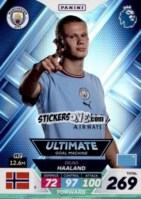 Figurina Erling Haaland - English Premier League 2022-2023. Adrenalyn XL Plus
 - Panini