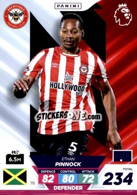 Sticker Ethan Pinnock - English Premier League 2022-2023. Adrenalyn XL Plus
 - Panini