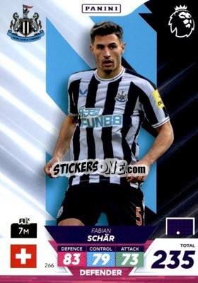 Sticker Fabian Schär - English Premier League 2022-2023. Adrenalyn XL Plus
 n. 266 - Panini