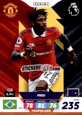Sticker Fred - English Premier League 2022-2023. Adrenalyn XL Plus
 n. 254 - Panini