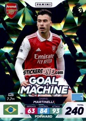 Sticker Gabriel Martinelli - English Premier League 2022-2023. Adrenalyn XL Plus
 n. 44 - Panini