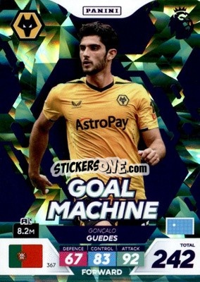 Sticker Gonçalo Guedes - English Premier League 2022-2023. Adrenalyn XL Plus
 n. 367 - Panini