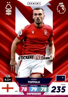 Sticker Harry Toffolo - English Premier League 2022-2023. Adrenalyn XL Plus
 n. 285 - Panini