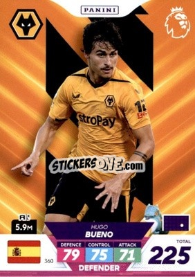 Sticker Hugo Bueno - English Premier League 2022-2023. Adrenalyn XL Plus
 - Panini