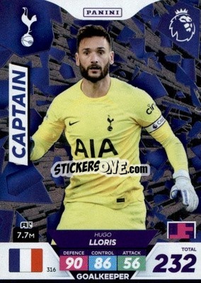Sticker Hugo Lloris - English Premier League 2022-2023. Adrenalyn XL Plus
 n. 316 - Panini