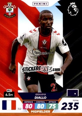 Sticker Ibrahima Diallo - English Premier League 2022-2023. Adrenalyn XL Plus
 - Panini