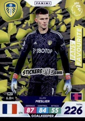 Sticker Illan Meslier - English Premier League 2022-2023. Adrenalyn XL Plus
 n. 174 - Panini
