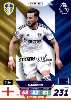 Sticker Jack Harrison - English Premier League 2022-2023. Adrenalyn XL Plus
 - Panini