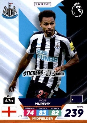 Sticker Jacob Murphy - English Premier League 2022-2023. Adrenalyn XL Plus
 n. 271 - Panini