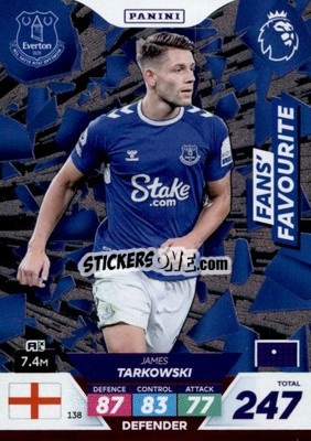 Sticker James Tarkowski - English Premier League 2022-2023. Adrenalyn XL Plus
 - Panini