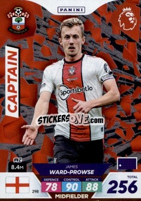 Sticker James Ward-Prowse - English Premier League 2022-2023. Adrenalyn XL Plus
 n. 298 - Panini