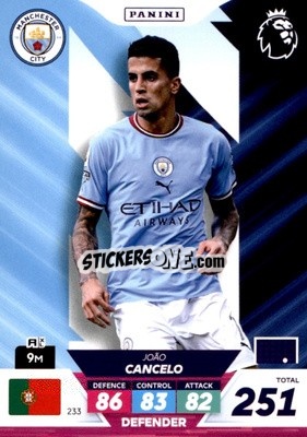 Sticker João Cancelo - English Premier League 2022-2023. Adrenalyn XL Plus
 - Panini
