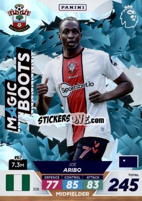 Sticker Joe Aribo - English Premier League 2022-2023. Adrenalyn XL Plus
 n. 308 - Panini