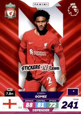 Cromo Joe Gomez - English Premier League 2022-2023. Adrenalyn XL Plus
 - Panini