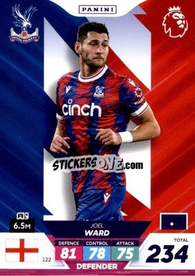 Sticker Joel Ward - English Premier League 2022-2023. Adrenalyn XL Plus
 - Panini