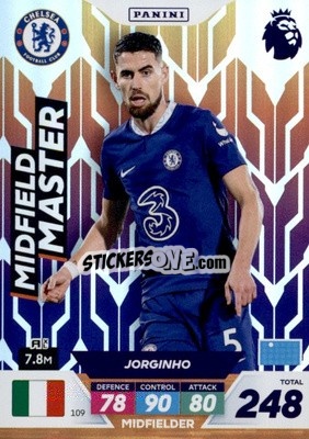 Sticker Jorginho - English Premier League 2022-2023. Adrenalyn XL Plus
 - Panini