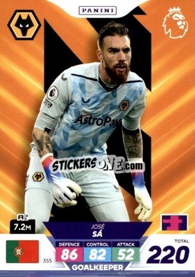 Sticker José Sá - English Premier League 2022-2023. Adrenalyn XL Plus
 - Panini