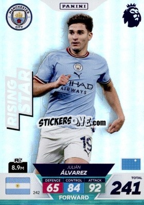 Sticker Julián Álvarez - English Premier League 2022-2023. Adrenalyn XL Plus
 n. 242 - Panini