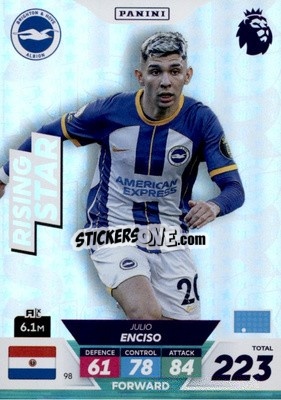 Sticker Julio Enciso - English Premier League 2022-2023. Adrenalyn XL Plus
 - Panini