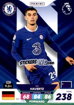 Sticker Kai Havertz - English Premier League 2022-2023. Adrenalyn XL Plus
 - Panini