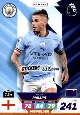 Sticker Kalvin Phillips - English Premier League 2022-2023. Adrenalyn XL Plus
 n. 237 - Panini