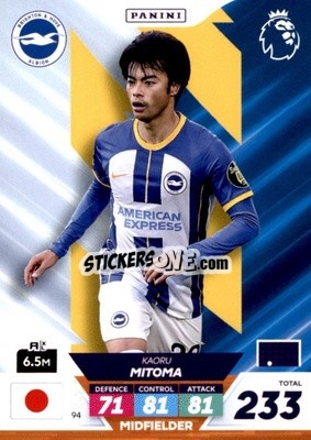 Sticker Kaoru Mitoma - English Premier League 2022-2023. Adrenalyn XL Plus
 - Panini
