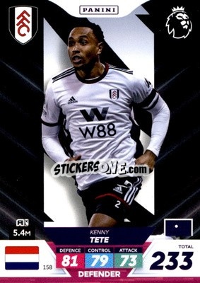 Sticker Kenny Tete - English Premier League 2022-2023. Adrenalyn XL Plus
 n. 158 - Panini