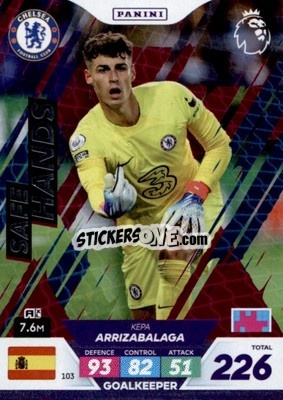 Sticker Kepa Arrizabalaga - English Premier League 2022-2023. Adrenalyn XL Plus
 n. 103 - Panini