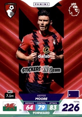 Sticker Kieffer Moore - English Premier League 2022-2023. Adrenalyn XL Plus
 - Panini