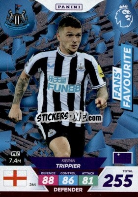 Sticker Kieran Trippier - English Premier League 2022-2023. Adrenalyn XL Plus
 n. 264 - Panini