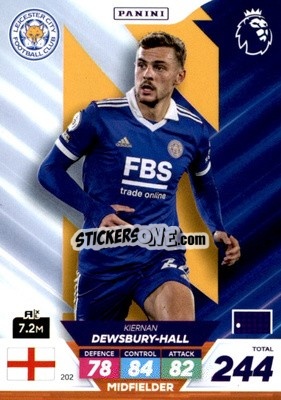 Sticker Kiernan Dewsbury-Hall - English Premier League 2022-2023. Adrenalyn XL Plus
 n. 202 - Panini