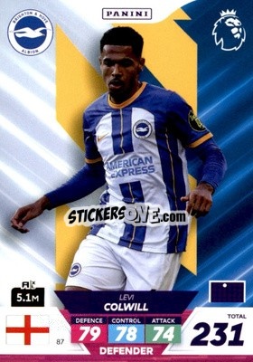 Sticker Levi Colwill - English Premier League 2022-2023. Adrenalyn XL Plus
 n. 87 - Panini