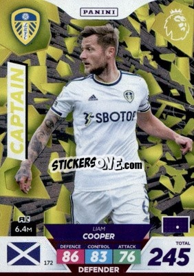 Sticker Liam Cooper - English Premier League 2022-2023. Adrenalyn XL Plus
 n. 172 - Panini
