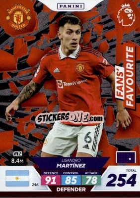 Figurina Lisandro Martínez - English Premier League 2022-2023. Adrenalyn XL Plus
 - Panini