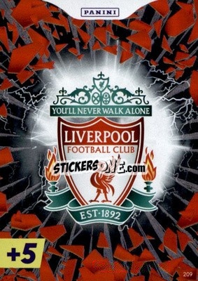 Sticker Liverpool Crest - English Premier League 2022-2023. Adrenalyn XL Plus
 n. 209 - Panini
