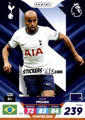 Sticker Lucas Moura - English Premier League 2022-2023. Adrenalyn XL Plus
 n. 329 - Panini