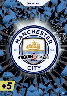 Sticker Manchester City Crest - English Premier League 2022-2023. Adrenalyn XL Plus
 n. 227 - Panini