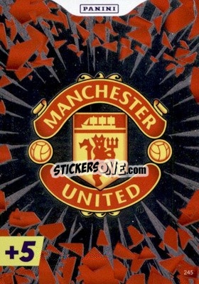 Sticker Manchester United Crest - English Premier League 2022-2023. Adrenalyn XL Plus
 n. 245 - Panini