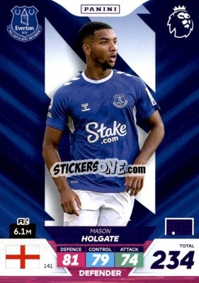 Sticker Mason Holgate - English Premier League 2022-2023. Adrenalyn XL Plus
 - Panini