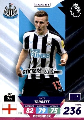 Sticker Matt Targett - English Premier League 2022-2023. Adrenalyn XL Plus
 - Panini