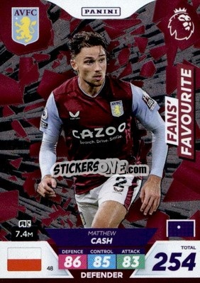 Figurina Matty Cash - English Premier League 2022-2023. Adrenalyn XL Plus
 - Panini