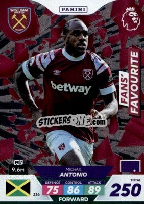 Sticker Michail Antonio - English Premier League 2022-2023. Adrenalyn XL Plus
 n. 336 - Panini